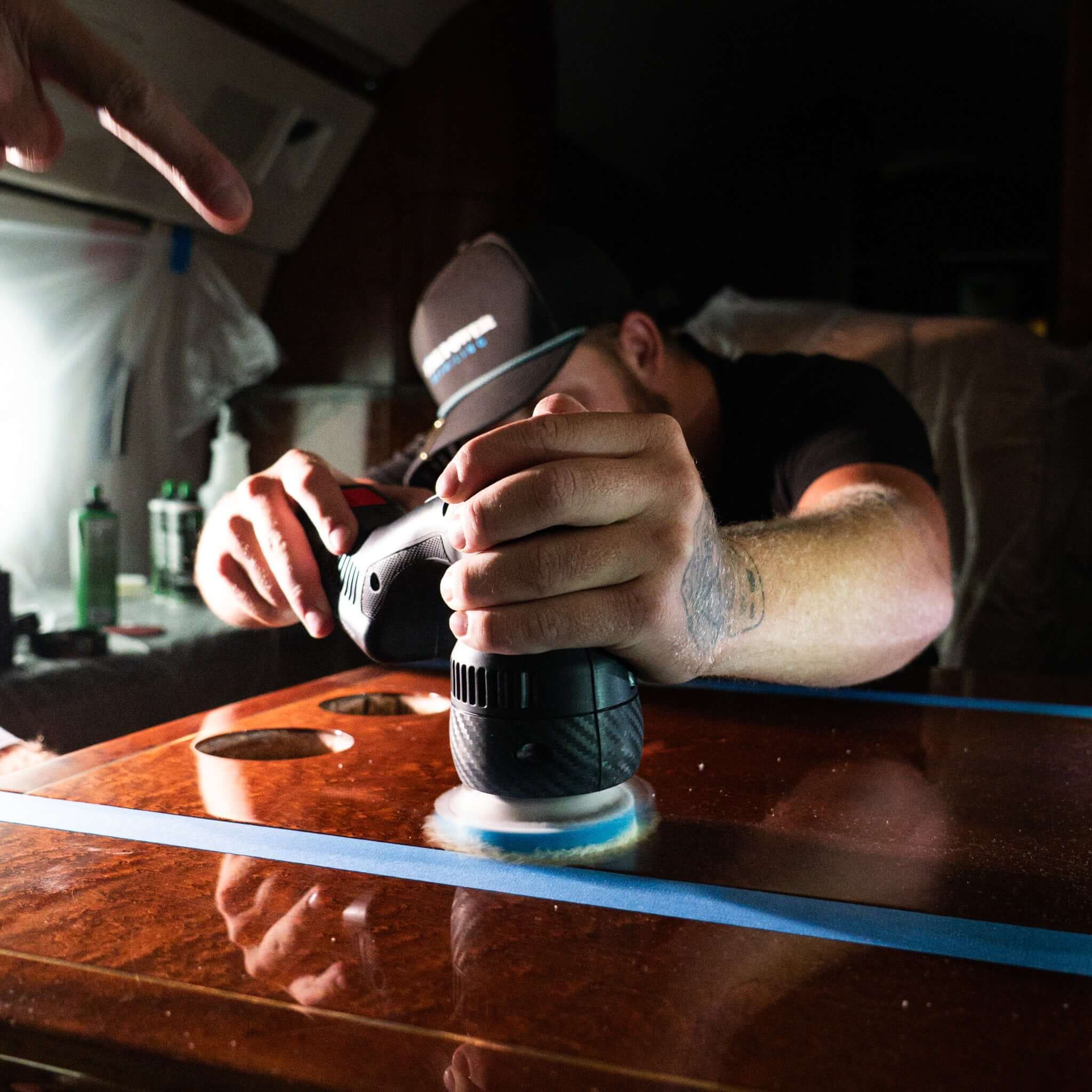 Professional aircraft cabin cleaning and restoration