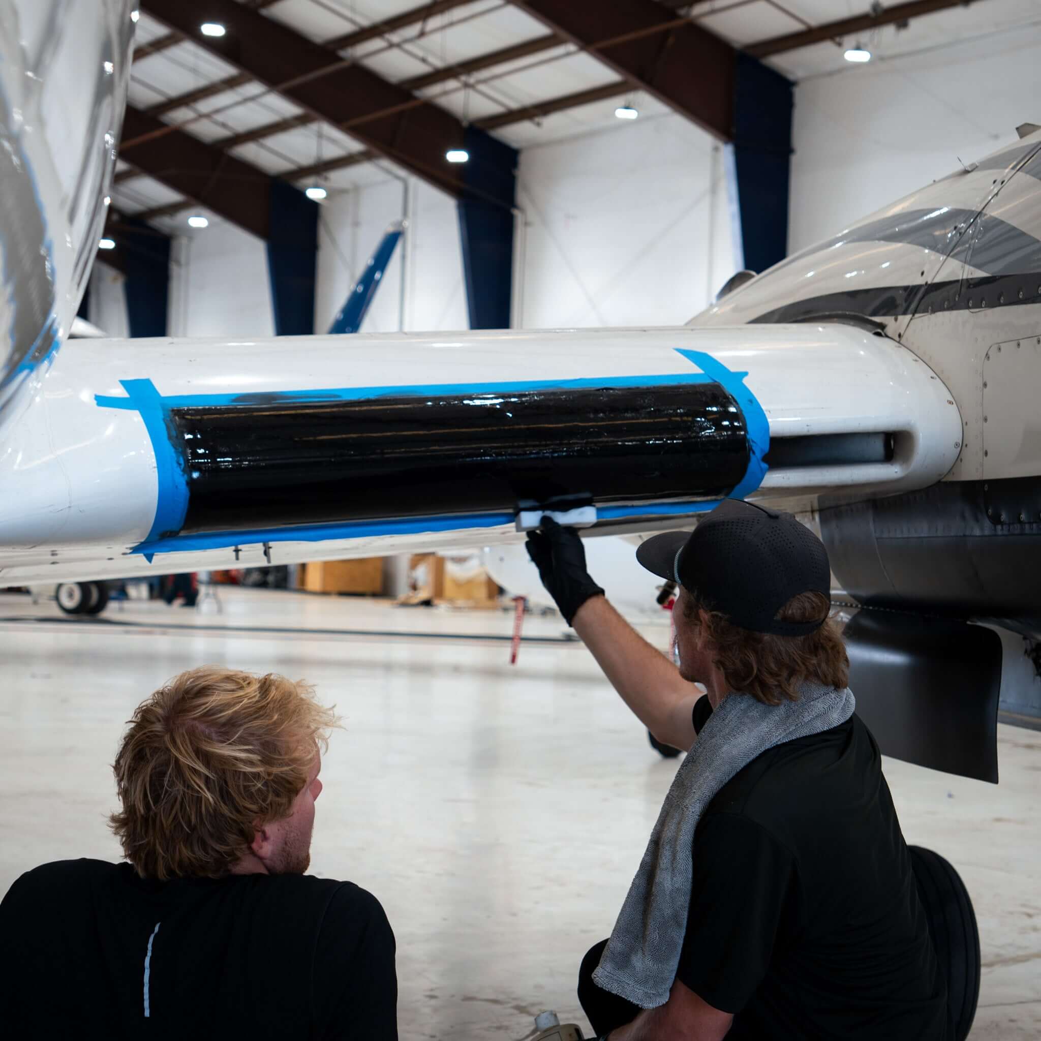 De-ice boot restoration at SDL by Pure Power Aviation at Scottsdale Airpark